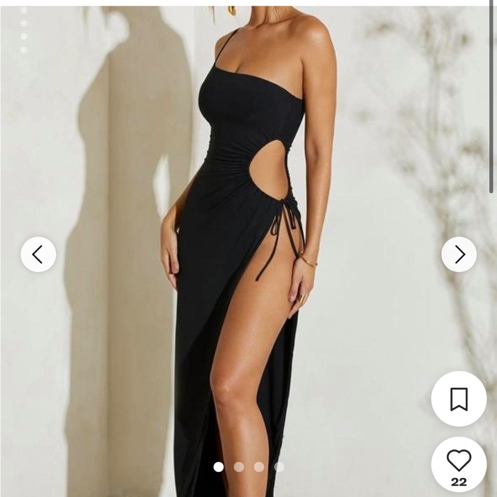 Oh Polly Black Maxi Dress